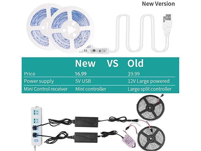 ViLSOM LED Strip Lights, 20ft USB LED Light Strip Kit with Remote Control, RGB 5050 Color Changing LED Lights for TV Backlight, Bedroom, Room, Home...