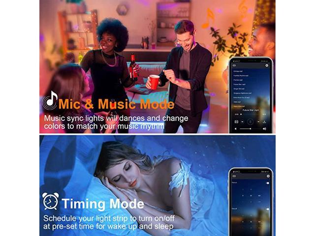40FT Led Strip Lights, ViLSOM Smart APP and Remote Control Music Sync Led Lights for Bedroom, Room, Ceiling, Party, Home Decoration with SMD...