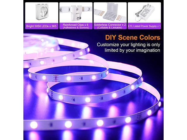 40FT Led Strip Lights, ViLSOM Smart APP and Remote Control Music Sync Led Lights for Bedroom, Room, Ceiling, Party, Home Decoration with SMD...