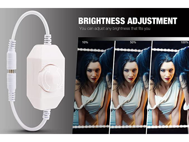 Led Vanity Mirror Lights Kit,ViLSOM 13ft/4M 240 LEDs Make-up Vanity Mirror Light for Vanity Makeup Table Set with Dimmer and Power Supply,Mirror...