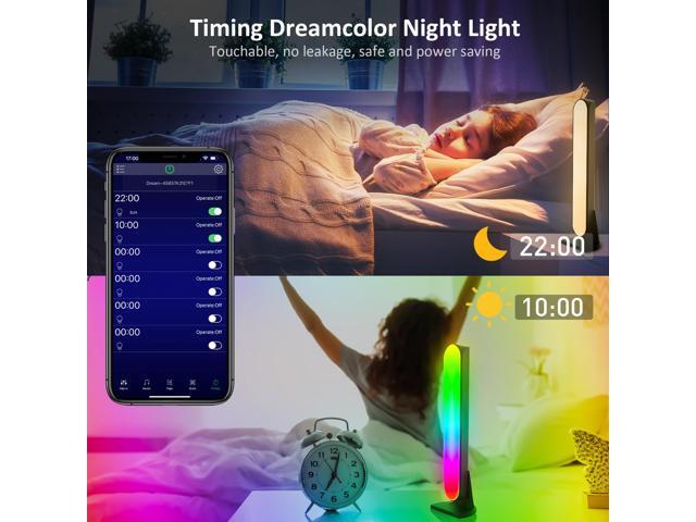 Maylit Smart Light Bars 2 Packs, Smart LED Lights with 12 Scene Modes and Music Modes, Bluetooth Color Light Bar for Entertainment, PC, TV, Room...