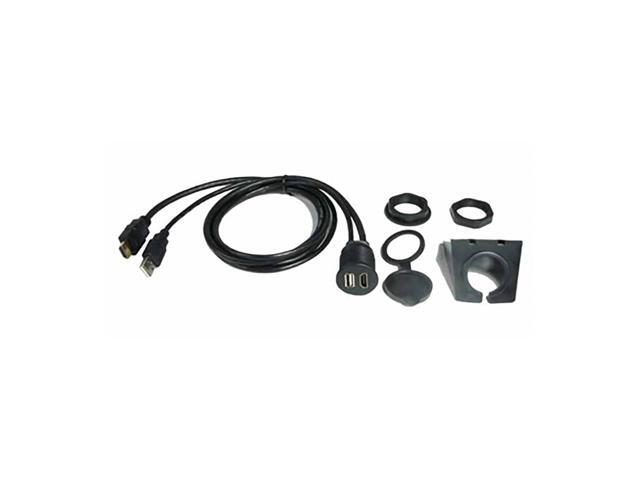 PAC - 3' Dash-Mount USB and HDMI Extension Cable - Black - image 10