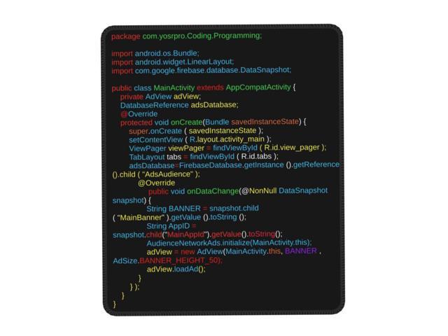 Real Life Coding Programming Mouse Pad Square Gamer Mousepad Non Slip Rubber Base Hacker Programmer Code Office Desktop Mat