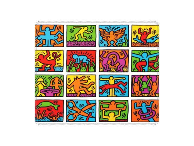 Haring City Graffiti Collage Laptop Mouse Pad Waterproof Mousepad Anti-Slip Rubber Keith Abstract Art Gamer Computer PC Desk Mat