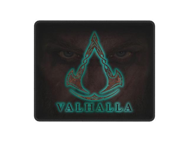 Assassins Creed Eyes Mouse Pad with Locking Edge Gamer Mousepad Non Slip Rubber Base Viking Valhalla Game Office Computer Mat