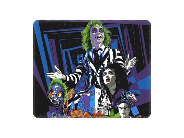 Horror Movie Beetlejuice Mouse Pad Square Anti-Slip Rubber Mousepad for Gaming Computer Desk Pads Tim Burton Office PC Mouse Mat