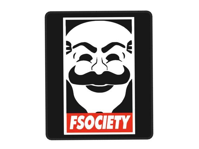Mr Robot F Society Personalized Design Gaming Mouse Pad Non-Slip Rubber Base Mousepad Hacker Office Computer PC Desk Mat