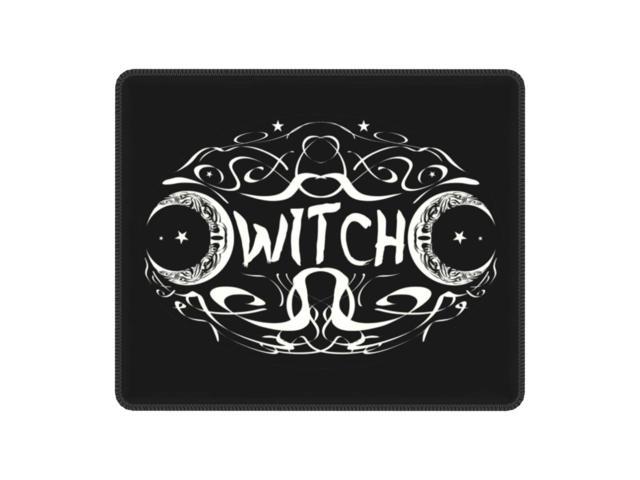 Witch Tripple Moon Mouse Pad Waterproof Gaming Mousepad Anti-Slip Rubber Halloween Witchy Occult Magic Office Computer Desk Mat