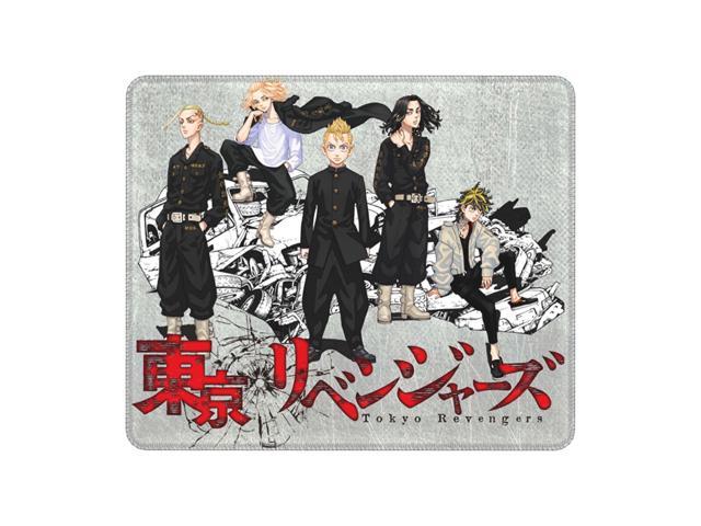 Tokyo Revengers Computer Mouse Pad Waterproof Mousepad with Stitched Edges Non-Slip Rubber Anime Manga Mouse Mat Pads for Gamer