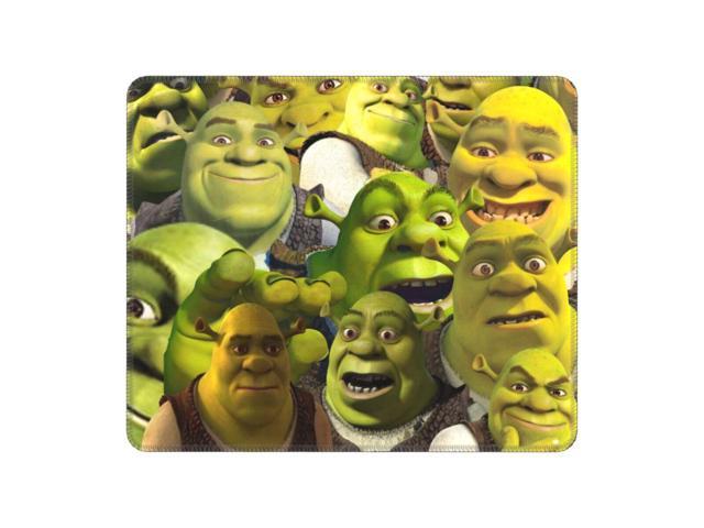 Anime Movie Shrek Collage Mouse Pad Square Anti-Slip Rubber Mousepad for Gamer Office Laptop Computer PC Table Mat Decor Cover