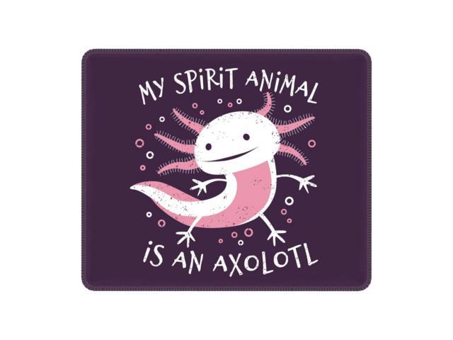 Amphibian My Spirit Animal Is An Axolotl Gaming Mouse Pad Anti-Slip Rubber Base Lockedge Mousepad Office Desktop Mouse Mat Pads