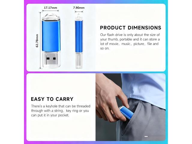 8GB USB Flash Drive 5pack USB 2.0 USB Drive Jump Drive USB Storage Flash Drives Pen Drive Thumb Drives in buik (5 Mixed Colors: Black Blue Green...