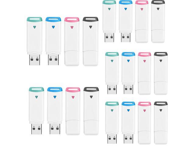 4GB USB Flash Drives 20Pack Four Colors Suitable for Small File Storage Halasal 4GB small capacity for bid documents flash drives for students and...