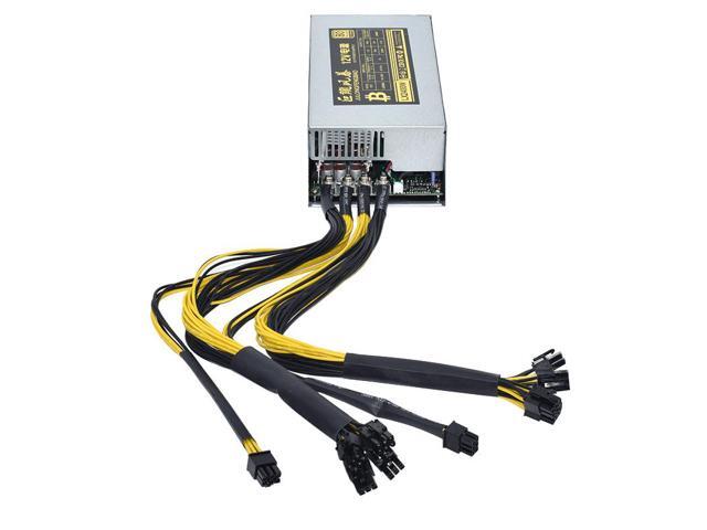 2000W ETH Mining Rig Power Supply 2U Single Channel Miner GPU PSU 10x6Pin Efficiency Device for BTC Antminer S7 S9