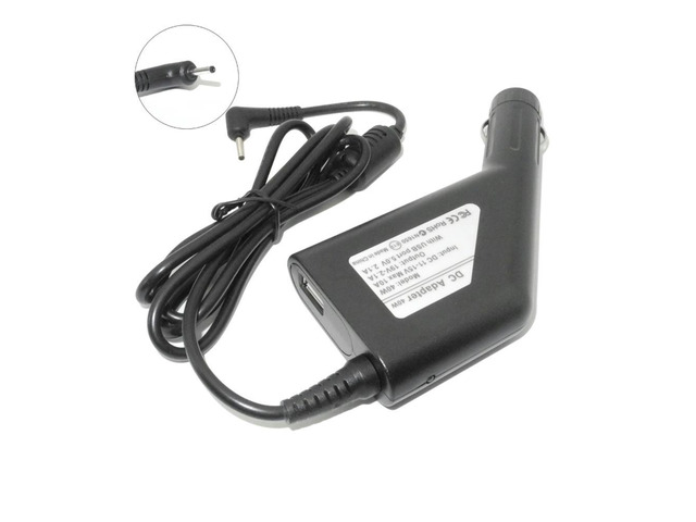 19V Dc Car Charger Laptop Adapter for EEE PC EXA1004CH EXA1004UH EXA1004EH 1001PXD R101D 1001PX 5V 2.1A Smartphone Charger