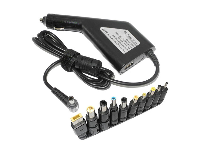 90W Universal Car Laptop Charger for Notebook Computer Power Supply Adapter 5V 2A USB Charger