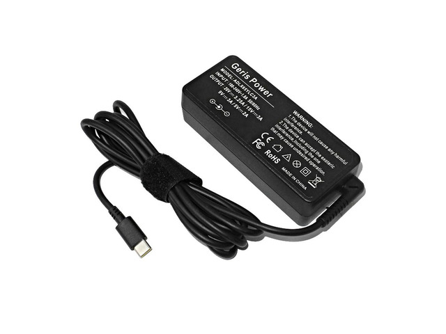 20V 3.25A 65W USB-C Type-C Laptop Ac Power Adapter Charger for X1 Carbon 2017 E480 E580 S2 Yoga 2018