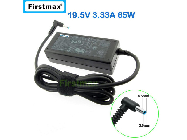19.5V 3.33A 65W Adapter Charger for Chromebook 14 Pavilion 15 Series 710412-001 PPP009C Blue Tip