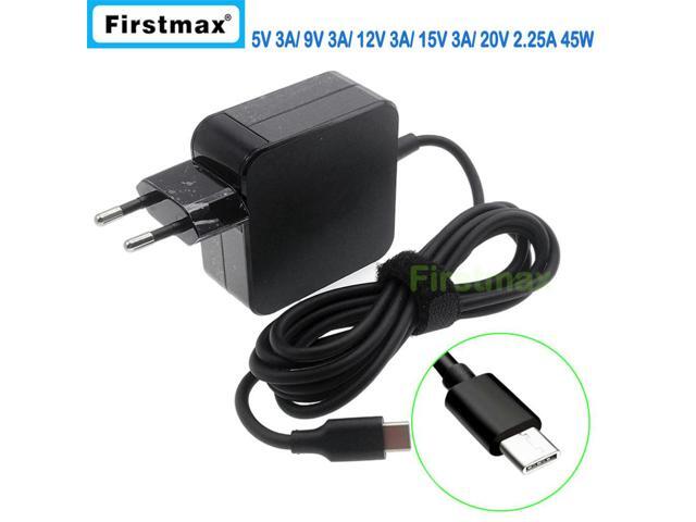 45W USB-C type C laptop ac power adaper charger for 13 Chromebook Gen 2nd for MateBook 12-inch EU Plug