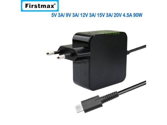 Laptop Adapter 90W 87W 65W 60W USB-C Type C Charger Power 20.2V 4.3A for MacBook Pro A1706 A1708 A1719 Spin 7 XPS 13