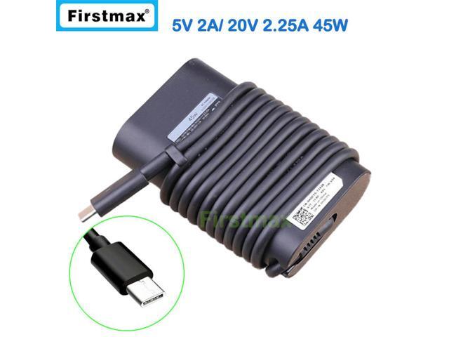 45W 5V 2A 20V 2.25A USB-C type C laptop AC adapter charger HK45NM150 for Latitude 12 7275 13 7370 XPS 13 9365 9370 P82G