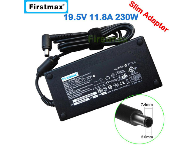 19.5V 11.8A 230W Laptop Adapter for MSI Gaming Charger GP65 Leopard 10SEK 10SFK 10SFR MS-16U7 Alpha 15 A4DE A4DEK A4DFR MS-16UK