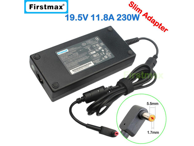 Laptop Gaming 230W Charger 19.5V 11.8A AC Power Adapter for ConceptD 7 Ezel Pro CC715-71 CC715-71P CC715-91P A17-230P1A