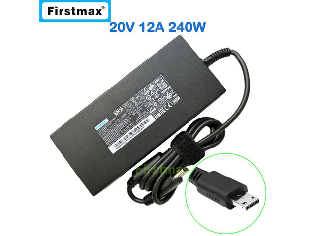 Laptop Adapter 20V 12A 240W AC Charger A20-240P2A ADP-240EB D for MSI GE66 Dragonshield 11UE 11UG MS-1543 Stealth GS77 12UE