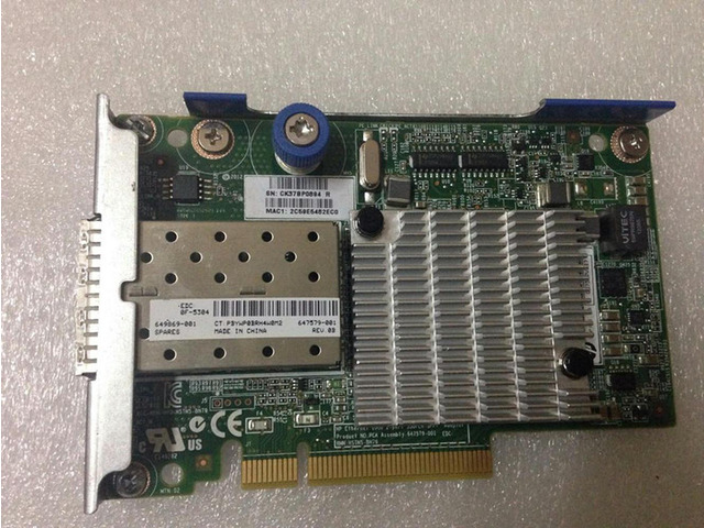 649869-001 530FLR SFP+ Dual Port 10Gb Ethernet Adapter 647581-B21 647579-001