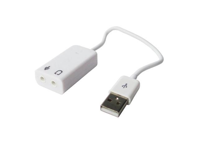 1Pcs/lot USB External Virtual 7.1 Channel Audio 3D Sound Card Adapter With Cable line 3.5mm wholesale
