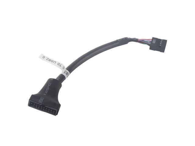 USB 2.0 9Pin Motherboard Female to USB 3.0 20Pin Housing Male Adapter Cable