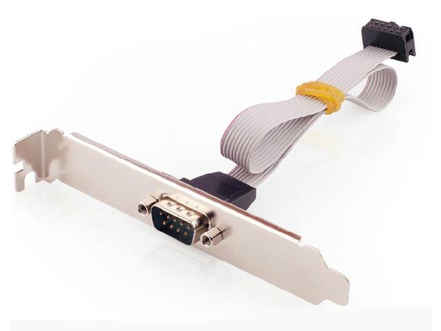 10P to DB9 Serial Port Bracket MainBoard 10P to 9P RS232 DB9 Male Extension Line computer MotherBoard COM Extended line