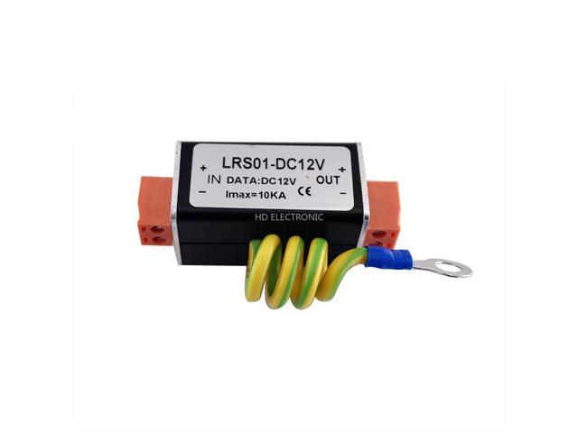 1PCS AC DC 12V Single Channel Power Surge Protector Lighting Protection with 2Pin Connector