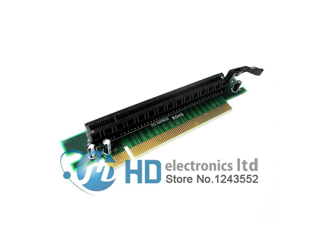 PCI-E PCI Express x16 to x16 90 Degree Right Angle Riser Card For 1U 2U PC