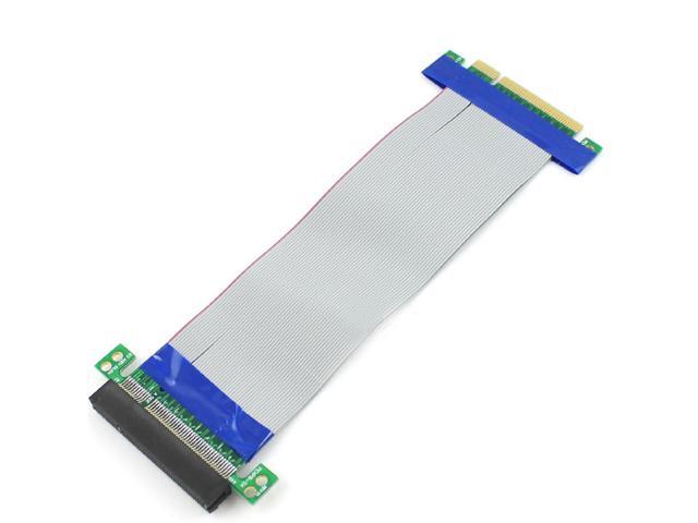 PCI-E Express 8X Riser Card Extender Extension Flexible Cord Ribbon Cable Connector Adapter