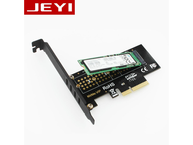 JEYI SK4 M.2 NVMe SSD NGFF TO PCIE X4 adapter M Key interface card Suppor PCI Express 3.0 x4 2230-2280 Size m.2 FULL SPEED good