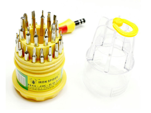 (1 set) 31 in 1 Screwdriver Set HQ Tools Repair Open Cell Phone PC Notebook Jackly 6036 A