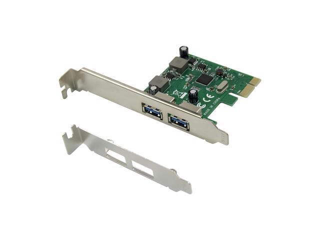 PCI-E 2 Port USB3.0 Expansion Card 5Gbps Adapter Card Self Powered PCIe USB 3.0 Converter Asm1042 Adapter 3A/PORT