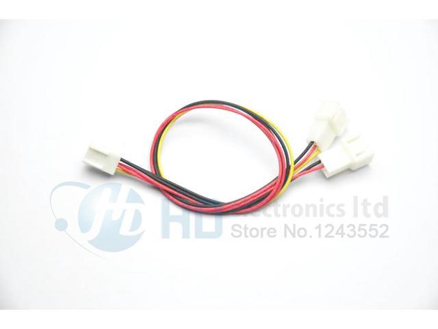 10pcs Lot 12V 3 Pin PC Fan Power Y Cable Splitter Extension Cable Wire