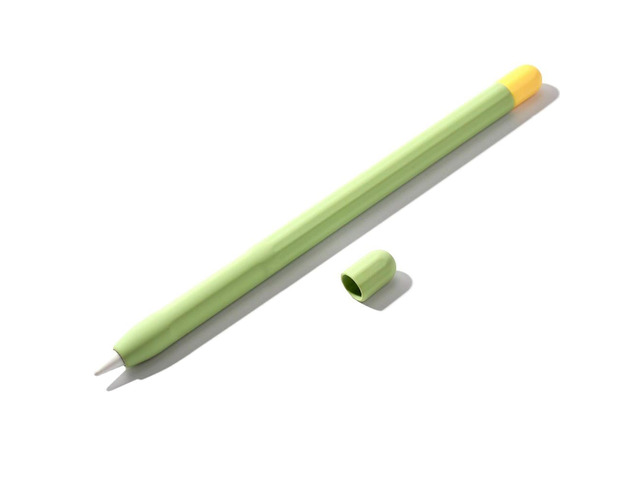 For Pencil 1St Generation Pen Cover Double-Spell Silicone Pencil Case Stylus Pen Case Protective Cover Green