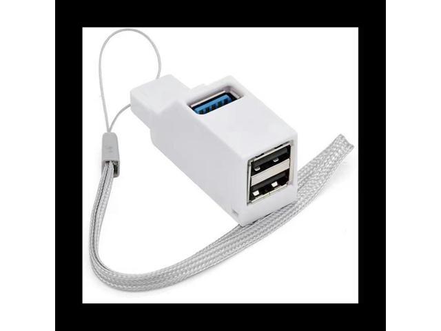 Portable Multi-Interface Hub Splitter USB3.0 High-Speed Hub White