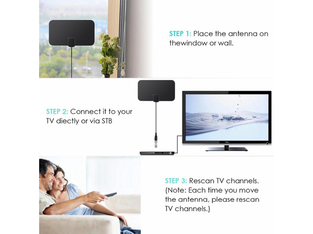 DVB-T2 TV Antenna Mini Indoor HD Digital Antenna For European And American HDTV Antenna 174-240Mhz 470-862Mhz 3 Meter