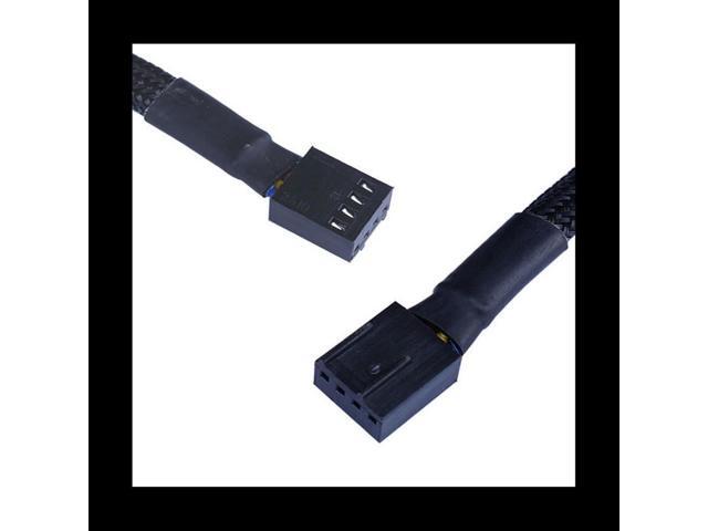 PWM Fan Hub, PC CPU Cooling 4 PIN Fan Power Cable Hub Splitter Adapter Desktop Computer Cooler Case Fans 1 to 5 Way, A