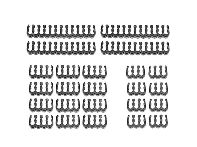 24PCS/Lot PC Cable Comb Motherboard 24Pin 8Pin 6Pin Cable Comb for Computer Gesleeved Up to 3.4 mm Black