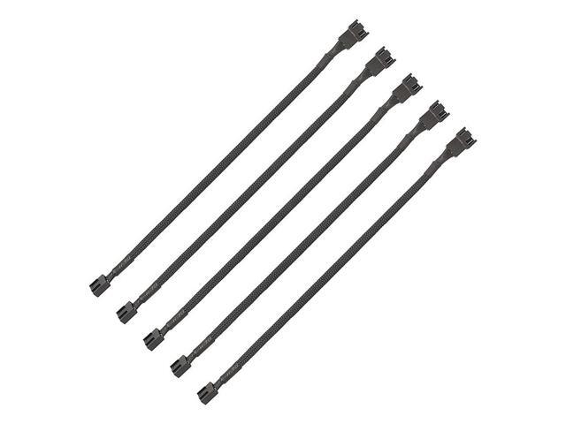 PWM Fan Extension Cable - 11.8 Inch PC Fan Extension Cable Compatible with ATX Case 3 Pin & 4 Pin Cooling Fans Durable