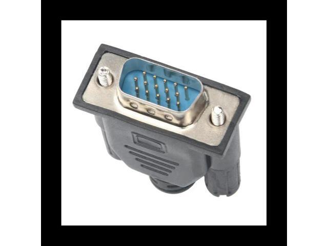 VGA Virtual Display Adapter Male Dummy Plug EDID Headless Ghost Emulator Lock Plate VGA Adapter