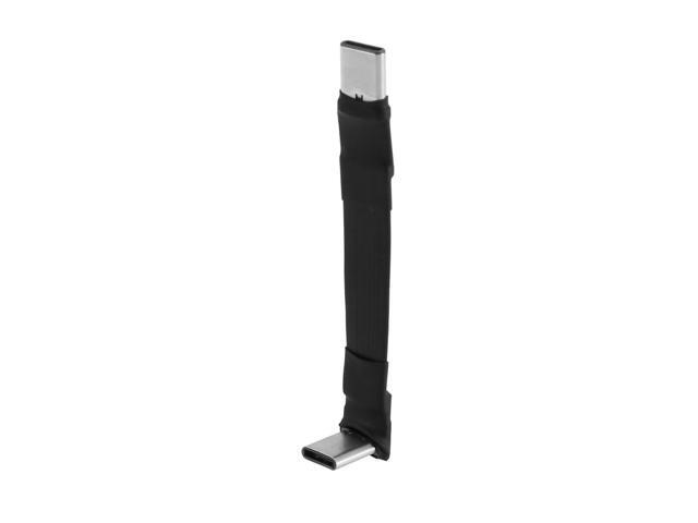 USB 3.1 Type C to Type C Extension Cable 90 Degree Adapter FPC FPV Ribbon Flat USB C Cable 3A 10Gbps EMI Shielding,5cm