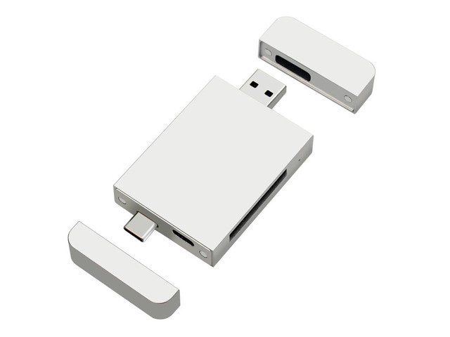 High-Speed Dual Interface Magnetic USB3.2 Type-C/A to CF/CFEXPRESS Card Reader for Z6/Z7 1DX3 and CFE, 10Gbps