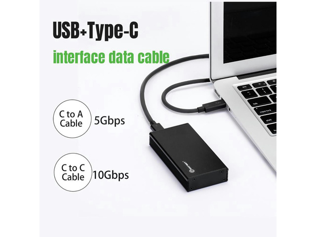 IOCREST Hard Disk Enclosure USB 3.1 to M.2 NVMe JMS583 Chip Type-c USB-C Ngff M-key SSD External Enclosure with Mobile Case