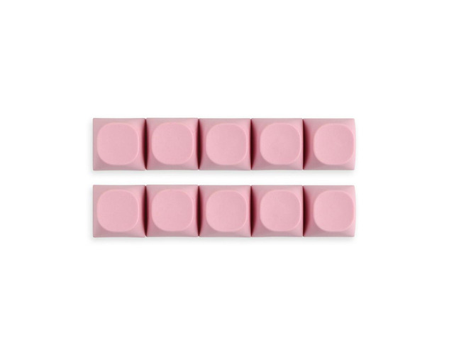 10Pcs Cool Jazz Pbt Keycap MA 1U Pink Keycaps MA Height Keycaps PBT Thicken Keycap for Gaming Keyboard Keycaps